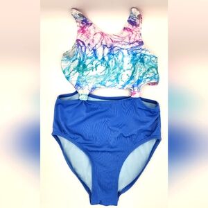 Girls Size 12 Side Knot One-Piece Swimsuit